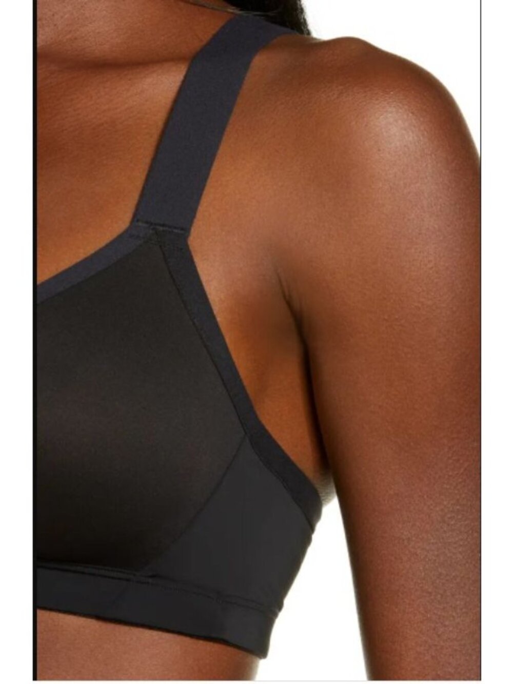🆕NATORI Aria Full Fit Wireless Non-Padded Bra 34C Black #735275 - Picture 4 of 10